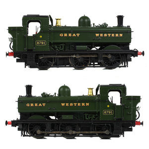 GWR 8750 Pannier Tank 8791 GWR Green (Great Western) - Bachmann -32-204A - Scale OO