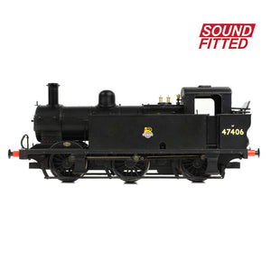 LMS Fowler 3F (Jinty) 47406 BR Black (Early Emblem) - Bachmann -32-231BSF - Scale OO