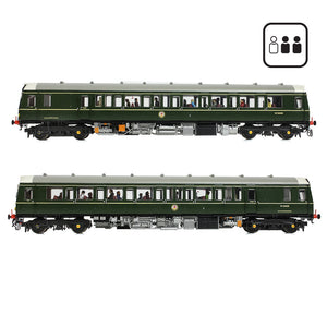 Class 121 Single-Car DMU W55028 BR Green (Small Yellow Panels) [PF] - Bachmann -35-528PF - Scale OO