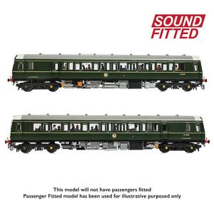 Class 121 Single-Car DMU W55028 BR Green (Small Yellow Panels) - Bachmann -35-528SF - Scale OO