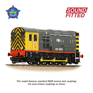 Class 08 08928 BR Railfreight (Red Stripe) - Bachmann -35-906SF - Scale OO