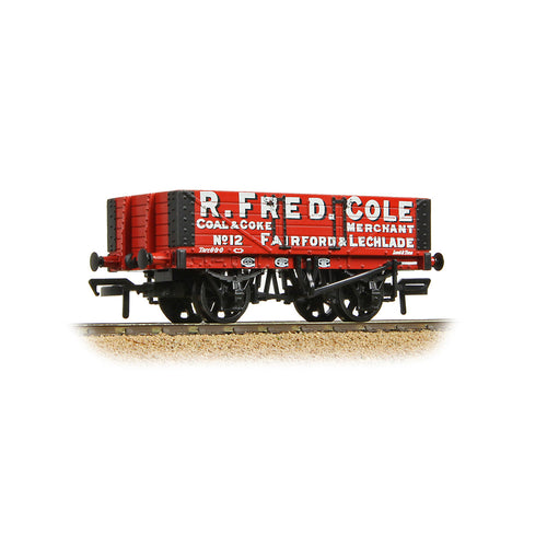 5 Plank Wagon Wooden Floor 'R. Fred. Cole Coal & Coke Merchant' Red