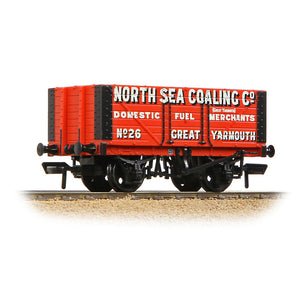 7 Plank Fixed End Wagon 'North Sea Coaling Co.' Red