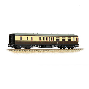 GWR Hawksworth Brake Third Corridor GWR Chocolate & Cream - Bachmann -374-511B - Scale N