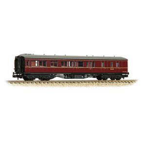 GWR Hawksworth Brake Second Corridor BR Maroon - Bachmann -374-512B - Scale N