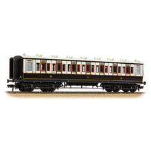 Load image into Gallery viewer, LNWR 50ft Arc Roof Third Corridor LNWR Dark Claret &amp; White - Bachmann -39-870A - Scale OO
