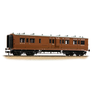 LNWR 50ft Arc Roof Brake Third Corridor M&GN Brown - Bachmann -39-881 - Scale OO