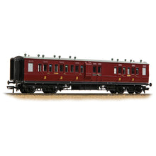 Load image into Gallery viewer, LNWR 50ft Arc Roof Brake Third Corridor LMS Crimson Lake
