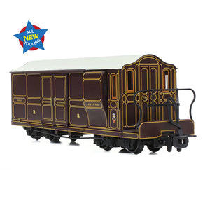 Ffestiniog Railway Curly Roof Van No.1 FR Lined Plum - Bachmann -394-076 - Scale OO9