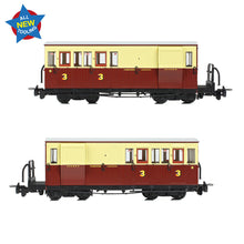 Load image into Gallery viewer, Ffestiniog Railway Brake Third No. 8 Crimson &amp; Cream - Bachmann -394-085 - Scale OO9
