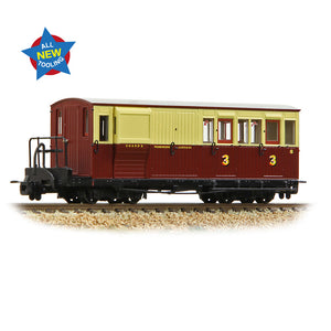 Ffestiniog Railway Brake Third No. 8 Crimson & Cream