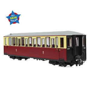 Ffestiniog Railway 'Tin Car' Saloon Third No. 119 FR Crimson & Cream - Bachmann -394-100 - Scale OO9