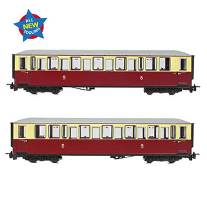 Ffestiniog Railway 'Tin Car' Saloon Third No. 120 FR Crimson & Cream - Bachmann -394-100A - Scale OO9