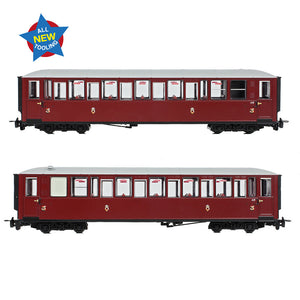 Ffestiniog Railway 'Tin Car' Saloon Third No. 119 FR Maroon - Bachmann -394-101 - Scale OO9