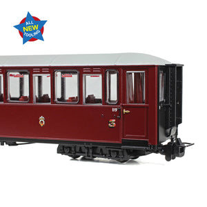 Ffestiniog Railway 'Tin Car' Saloon Third No. 119 FR Maroon - Bachmann -394-101 - Scale OO9