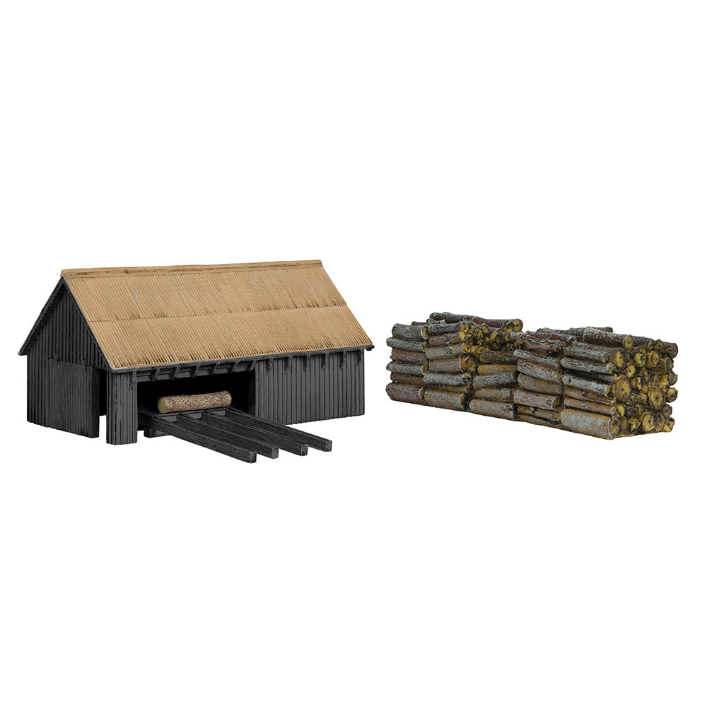 Sawmill and Woodpile Black