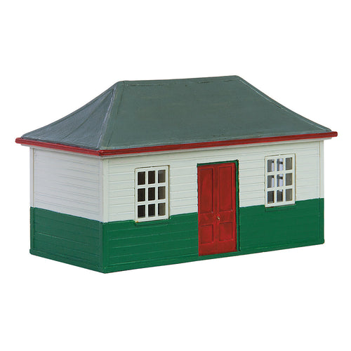 Wooden Pagoda Shed White & Green