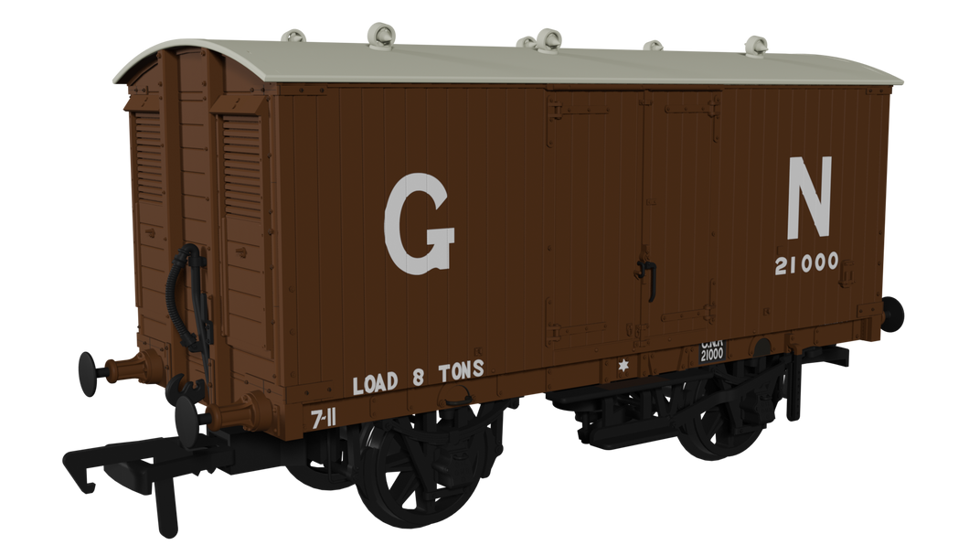 GNR 8 Ton Van - GN Livery No.21000 - Rapido Trains - 930002