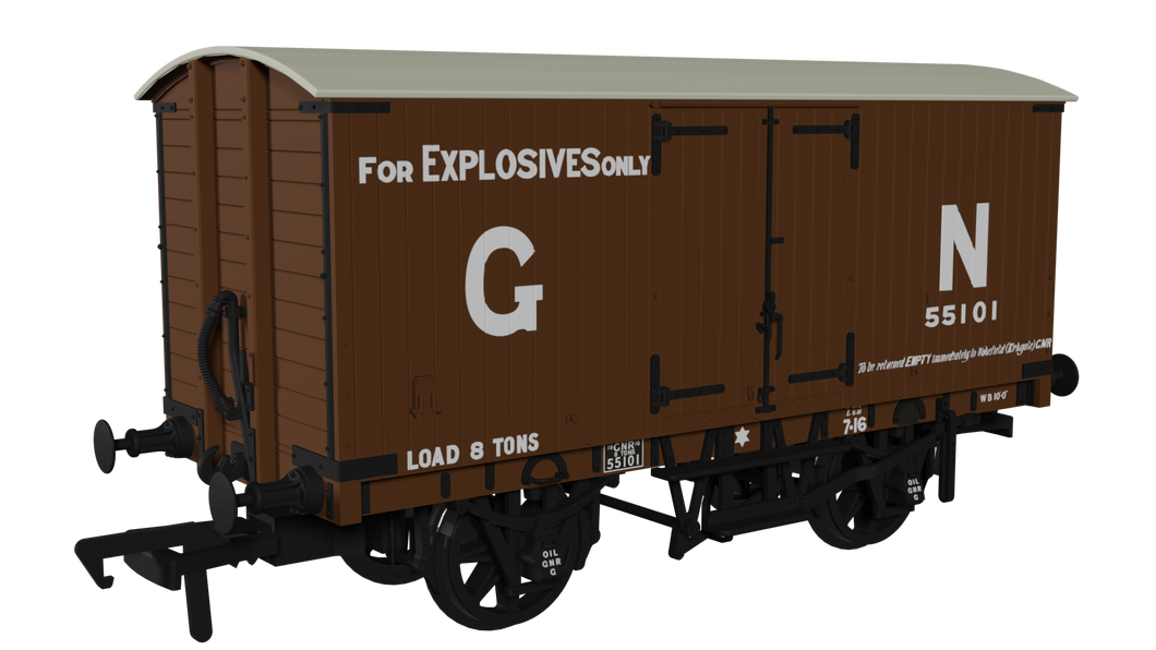 GNR 8 Ton Van - GN Explosives Livery No.55101 - Rapido Trains - 930003