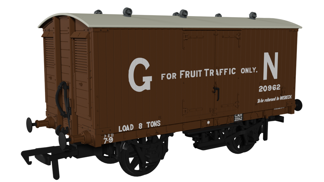 GNR 8 Ton Van - GN Fruit Livery No.20962 - Rapido Trains - 930005