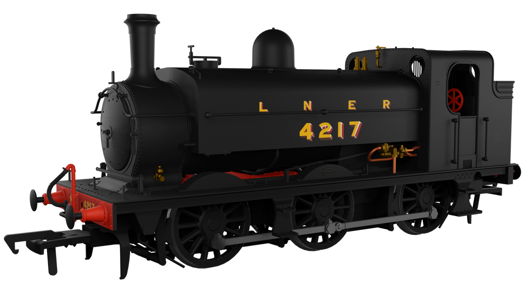 LNER J52/2 No.4217 LNER Plain Black with Shaded Lettering - Rapido Trains - 958005