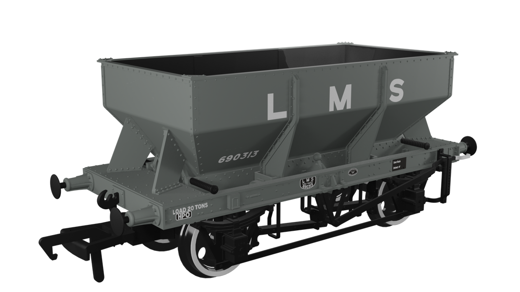 LMS Iron Ore Hopper - LMS (pre-36) No.690313 - Rapido Trains - 963001