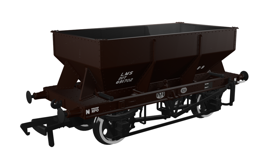 LMS Iron Ore Hopper - LMS (post-36) No.691702 - Rapido Trains - 963005