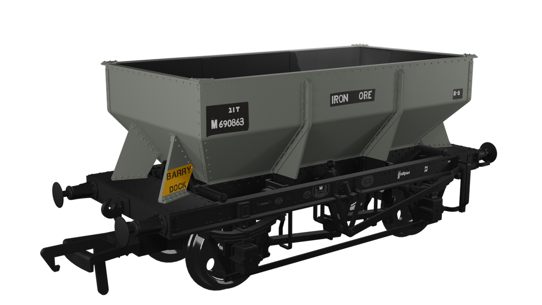 LMS Iron Ore Hopper - BR (Iron Ore) No.M690863 - Rapido Trains - 963008