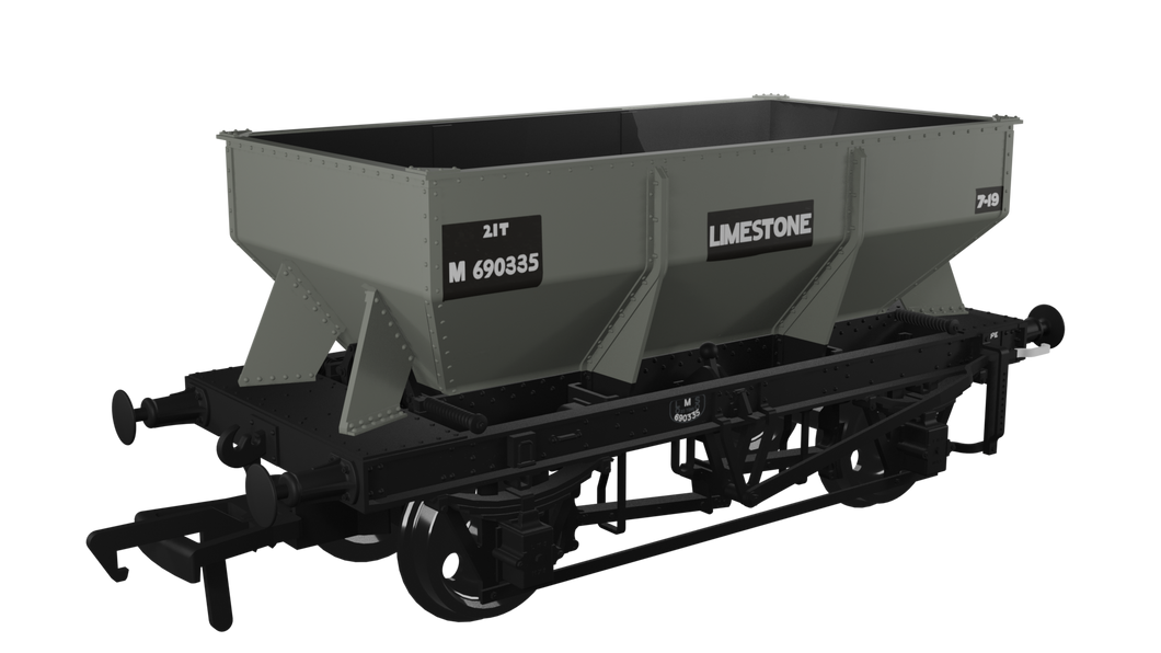 LMS Iron Ore Hopper - BR (Limestone) No.M690335 - Rapido Trains - 963010