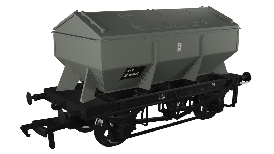 LMS Iron Ore Hopper - BR (Lime) No.M691141 - Rapido Trains - 963013