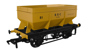 LMS Iron Ore Hopper - BSC Yellow No.51 - Rapido Trains - 963014