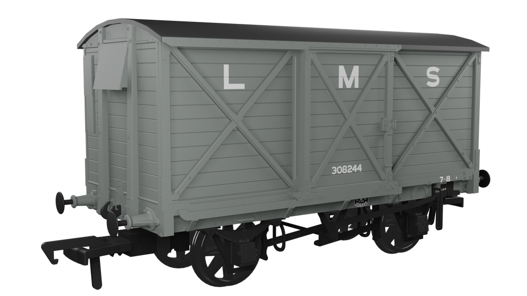 CR Dia.67 10t Van - LMS (pre-36)  No.308244 - Rapido Trains - 976005