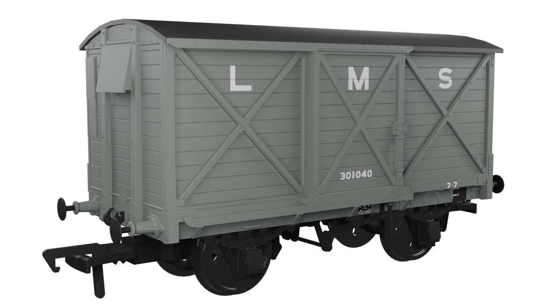 CR Dia.67 10t Van - LMS (pre-36)  No.301040 - Rapido Trains - 976006