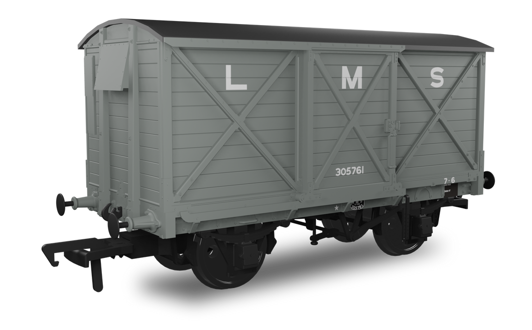 CR Dia.67 10t Van - LMS (pre-36)  No.305761 - Rapido Trains - 976008