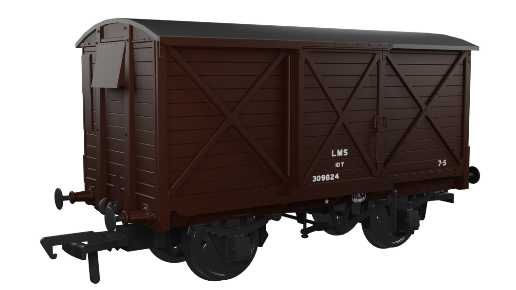 CR Dia.67 10t Van - LMS (post-36)  No.309824 - Rapido Trains - 976010