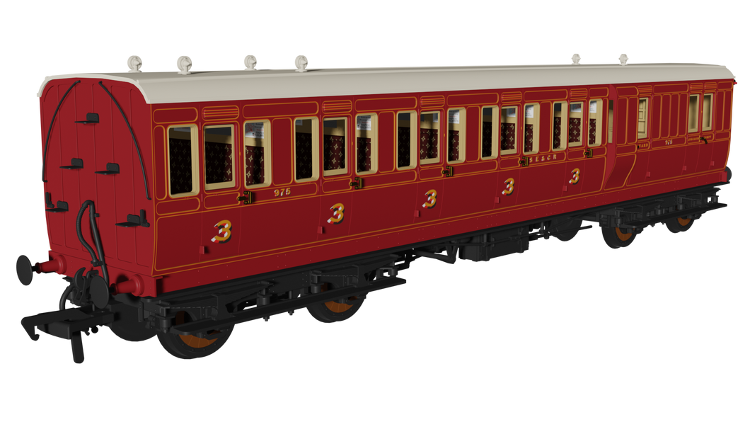 SECR Evolution Non-Corridor Brake Third No.975 - Rapido Trains - 978002