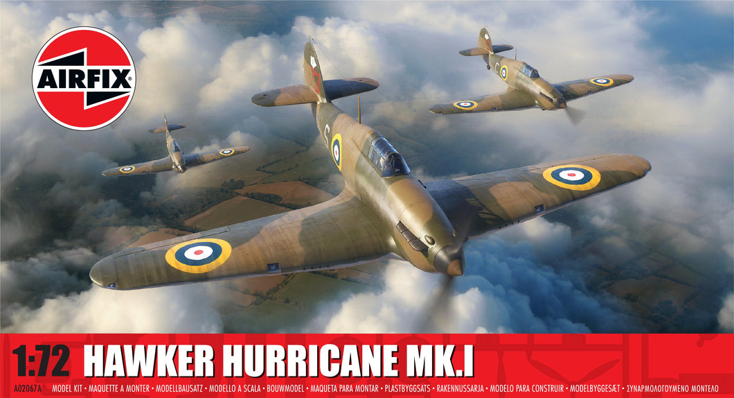 Hawker Hurricane Mk.I- Airfix - A02067A New for 2025 - PRE ORDER