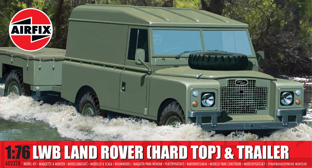 LWB Land Rover (Hard Top) & Trailer- Airfix - A02324 New for 2025 - PRE ORDER