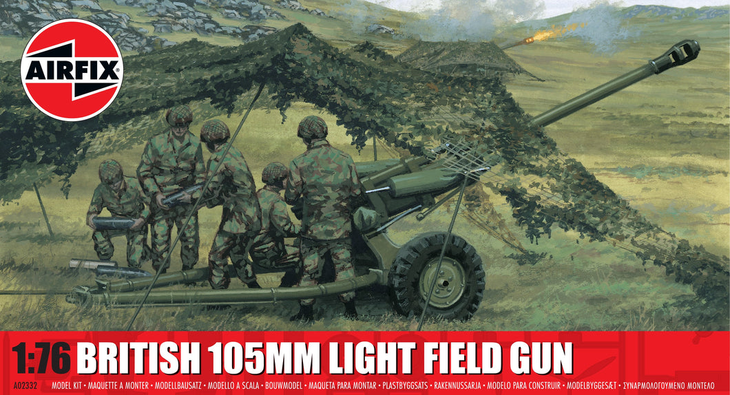 British 105mm Light Field Gun- Airfix - A02332 New for 2025 - PRE ORDER