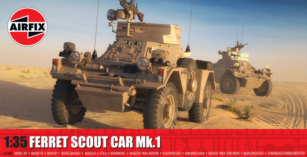 Ferret Scout Car Mk.1- Airfix - A1386 New for 2025 - PRE ORDER