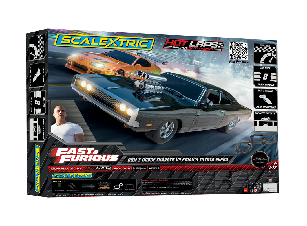 Scalextric Fast and Furious Hot Laps Race Set- Scalextric - C1458M New for 2025 - PRE ORDER