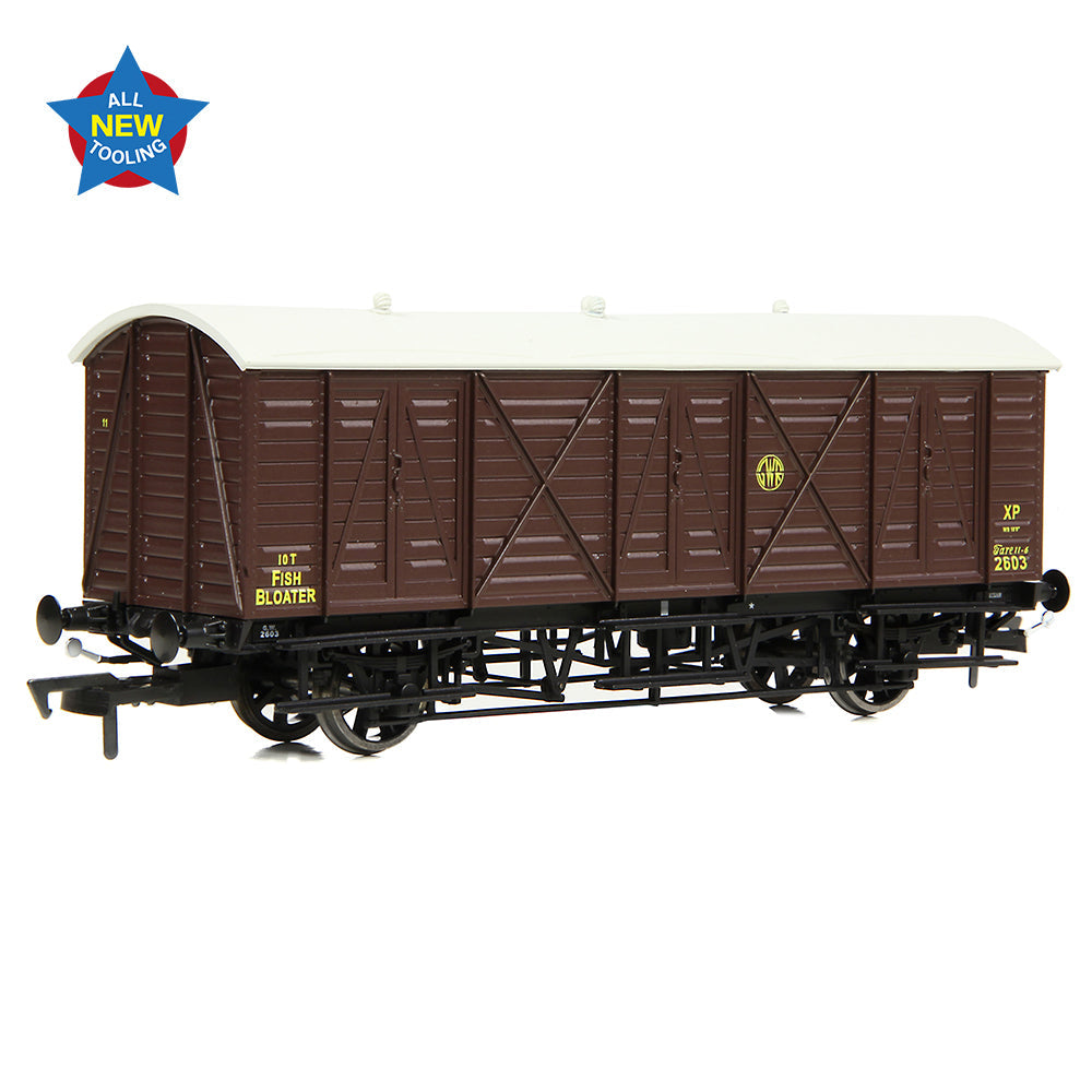 GWR 10T 'Bloater' Fish Van GWR Brown (Shirtbutton)