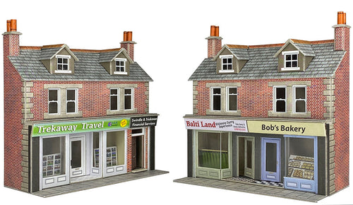 TERR SHOP FRONTS - BRICK - OO Gauge -PO306 by Metcalfe