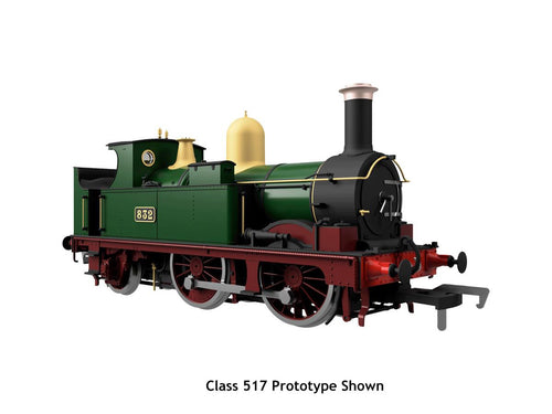 *0-4-2 517 Class GW Lined Green Red Frames 539