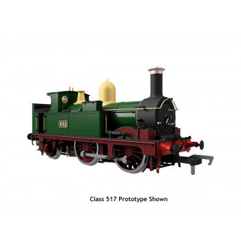 *0-4-2 517 Class GW Lined Green Red Frames 539 (DCC-Sound)