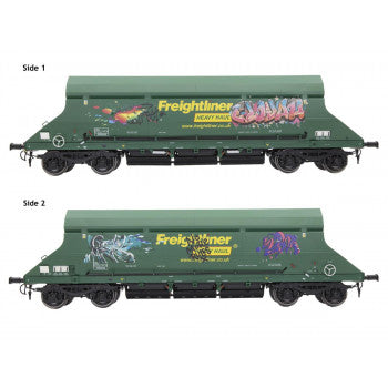 *HIA Hopper Freightliner Heavy Haul Green 369008 Graffiti