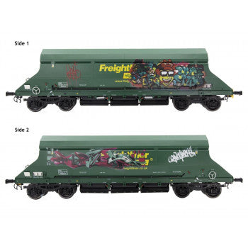 *HIA Hopper Freightliner Heavy Haul Green 369022 Graffiti