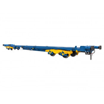 *PFA Flat Wagon Blue Bogies Tiphook Rail 93243