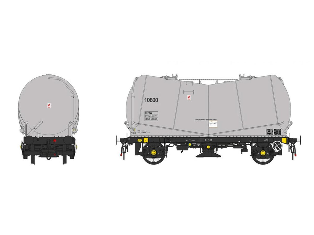 *PCA Tank Wagon BCC Grey 10800