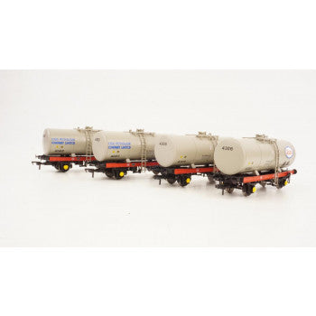 *35t A Tank Wagon Set (4) Esso Grey/Red